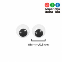 OLHO 08MM (PT C/100) - Armarinho Beira Rio Ltda