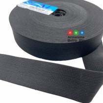 ELASTICO PRETO POLIESTER 35 RL25MTS - Armarinho Beira Rio Ltda