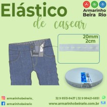 ELASTICO CASEAR REAL BRANCO RL25MT - Armarinho Beira Rio Ltda