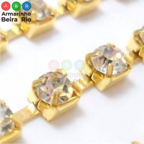 STRASS SS16 ORIGINAL OURO-PRATA 50MT - Armarinho Beira Rio Ltda