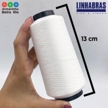 FIO OVERLOK LINHABRAS 100GRM BRANCO - Armarinho Beira Rio Ltda