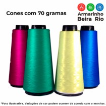 FIO OVERLOK 70 GR CORES - Armarinho Beira Rio Ltda