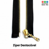 ZIPER DEST METAL DOURADO 50CM C/10 - Armarinho Beira Rio Ltda