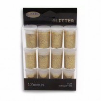 KIT GLITER CARTELA 12 POTES - Armarinho Beira Rio Ltda