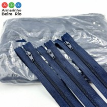 KIT 100 UN ZIPER NYLON 15 MARINHO - Armarinho Beira Rio Ltda